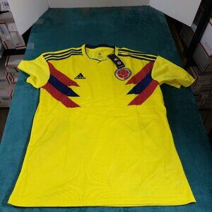 Colombia Soccer Jersey Size Extra Large Mens Yellow Adidas Short Sleeve NWT